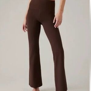 ATHLETA Brown Salutation Stash Flare Pants Size XS